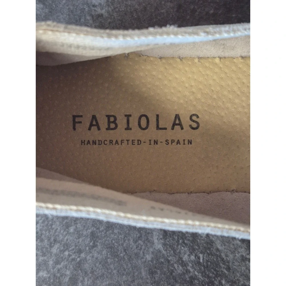 Fabiolas Womens 9 9.5 EU 40 Suede Leather Espadrille Slip On Loafers Spain Shoes